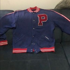 Polo fleece varsity jacket